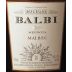 Balbi Malbec 1997 Front Label