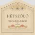 Tokaj Hetszolo Aszu 3 Puttonyos 2004 Front Label
