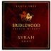 Bridlewood Syrah 2003 Front Label