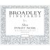Broadley Shea Pinot Noir 2009 Front Label