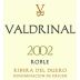 Valdrinal Roble 2002 Front Label