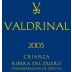 Valdrinal Crianza 2005 Front Label