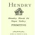 Hendry Block 24 Primitivo 2008 Front Label