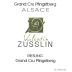 Valentin Zusslin Alsace Pfingstberg Grand Cru Riesling 2007 Front Label