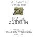 Valentin Zusslin Alsace Pfingstberg Grand Cru Riesling 2010 Front Label