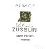 Valentin Zusslin Auxerrois Pinot d'Alsace 2014 Front Label