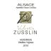 Valentin Zusslin Vieilles Vignes Auxerrois 2010 Front Label