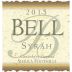Bell Wine Cellars Canterbury Vineyard Syrah 2015 Front Label