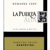 Valle de la Puerta La Puerta Alta Bonarda 2009 Front Label