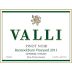 Valli Wines Bannockburn Pinot Noir 2011 Front Label