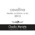 Claudio Mariotto Cavallina Timorasso 2013 Front Label