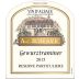 Vignoble Andre Scherer Alsace Particuliere Reserve Gewurztraminer 2015 Front Label