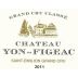 Vignobles Alain Chateau Saint-Emilion Chateau Yon-Figeac Grand Cru 2011 Front Label