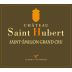 Vignobles Aubert Saint-Emilion Grand Cru Chateau Saint Hubert 2012 Front Label