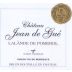 Vignobles Aubert Lalande de Pomerol Chateau Jean de Gue 2010 Front Label