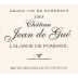 Vignobles Aubert Lalande de Pomerol Chateau Jean de Gue 2005 Front Label