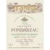 Vignobles Claude Barthe Chateau Fondarzac 2010 Front Label