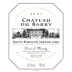 Vignobles Daniel Mouty Saint-Emilion Chateau du Barry Grand Cru 2007 Front Label