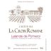 Chateau La Croix Romane Lalande de Pomerol 2010 Front Label