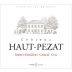 Vignobles Dulon Saint-Emilion Grand Cru Chateau Haut-Pezat 2013 Front Label