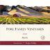 Fore Family Vineyards Merlot 2010 Front Label