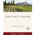 Fore Family Vineyards Cabernet Sauvignon 2009 Front Label