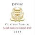 Vignobles Robin Lafugie Saint-Emilion Chateau Pailhas Devise Grand Cru 2009 Front Label