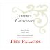 Vina Tres Palacios Reserve Carmenere 2012 Front Label