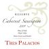 Vina Tres Palacios Reserve Cabernet Sauvignon 2009 Front Label