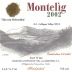 Vina von Siebenthal Montelig 2002 Front Label