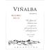 Vinalba Reserva Malbec 2013 Front Label