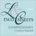 Two Sisters Courtney’s Vineyard Chardonnay 2015 Front Label