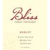 Bliss Merlot 2006 Front Label
