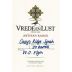 Vrede en Lust Casey's Ridge Syrah 2012 Front Label