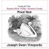 Joseph Swan Cuvee de Trois Pinot Noir 2014 Front Label