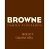 Browne Family Vineyards Merlot 2013 Front Label