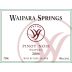 Waipara Springs Premo Pinot Noir 2006 Front Label
