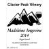 Glacier Peak Winery Madeleine Angevine 2014 Front Label