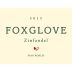 Foxglove Zinfandel 2015 Front Label