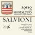 Salvioni Rosso di Montalcino 2016 Front Label