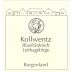 Weingut Anton Kollwentz Leithagebirge Blaufrankisch 2009 Front Label