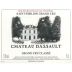 Chateau Dassault 1998 Front Label