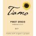 Tiamo Organic Pinot Grigio 2017 Front Label
