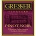 Gresser Vineyard Pinot Noir 2012 Front Label