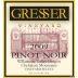 Gresser Vineyard Select Pinot Noir 2009 Front Label