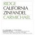 Ridge Carmichael Zinfandel 2009 Front Label