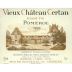 Vieux Chateau Certan (stained label) 1999 Front Label
