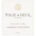 Folie a Deux Alexander Valley Cabernet Sauvignon 2015 Front Label