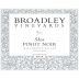 Broadley Shea Pinot Noir 2016 Front Label
