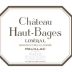 Chateau Haut-Bages Liberal 2017 Front Label